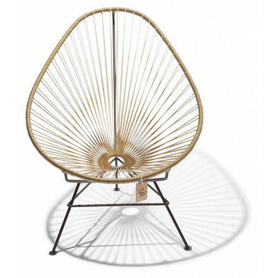 Acapulco chair gold, black frame