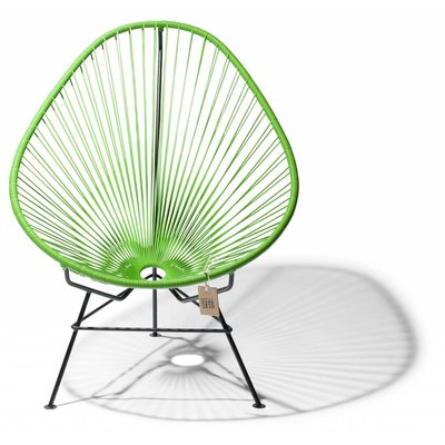 Silla Acapulco verde manzana con base en negro