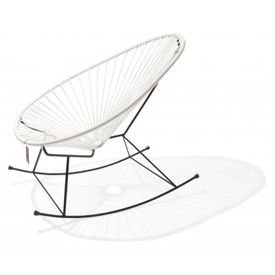 Silla Acapulco mecedora blanca