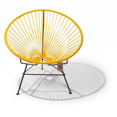 Condesa chair yellow with black frame