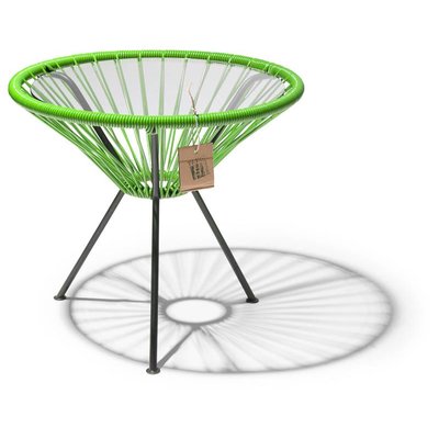 Mesa Japón verde manzana con tablero de vidrio