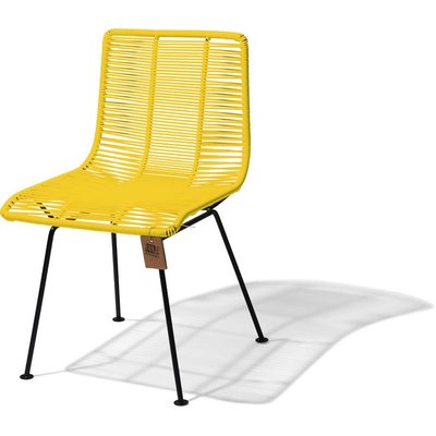 Chaise de salle à manger jaune