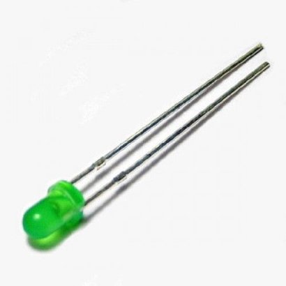 LED 3 mm green diffused
