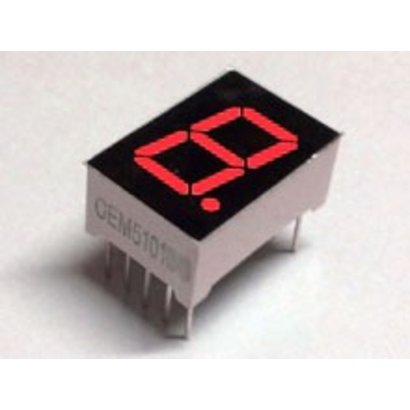 7-segment display Red, Common Cathode