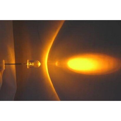 Led Orange Clear 5mm, Low Current