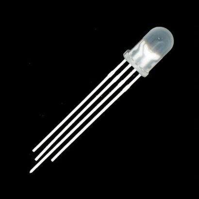 RGB LED 5mm Diffuus Common Cathode