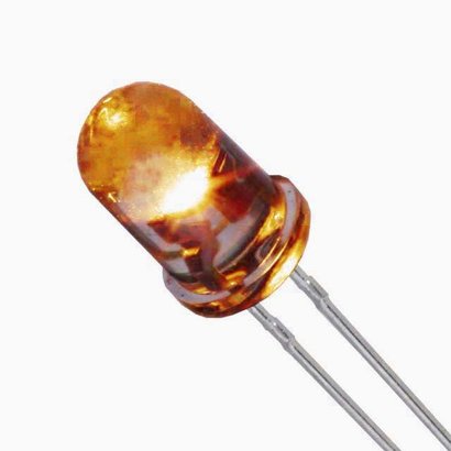 Optosupply Led 5mm True Amber clear