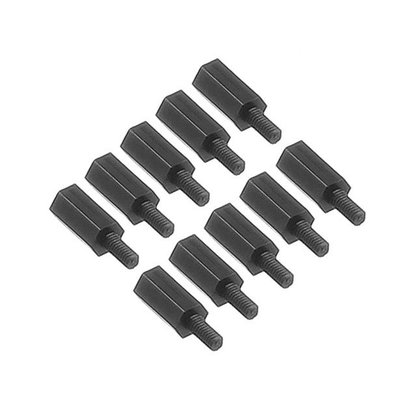 Spacer Nylon Black M3, 10mm