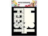 Dutch Doobadoo Dutch Card Art Text 'Feest' A5
