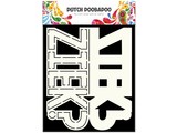 Dutch Doobadoo Dutch Card Art Text 'Ziek' A5