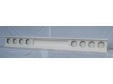 VTS bumper met uitsparing kenteken 8x ronde gaten RVS gepolijst
