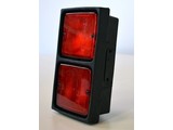 Hella lamp unit dubbel rood/rood