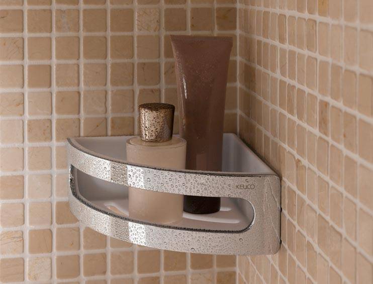 Corner Shower Basket Elegance Keuco Chrome Vitasel Keuco Corner Shower Basket Elegance