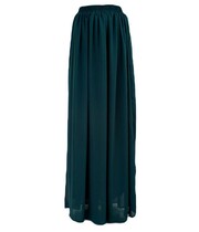 maxi rok lang donker groen maxi rok lang donker groen