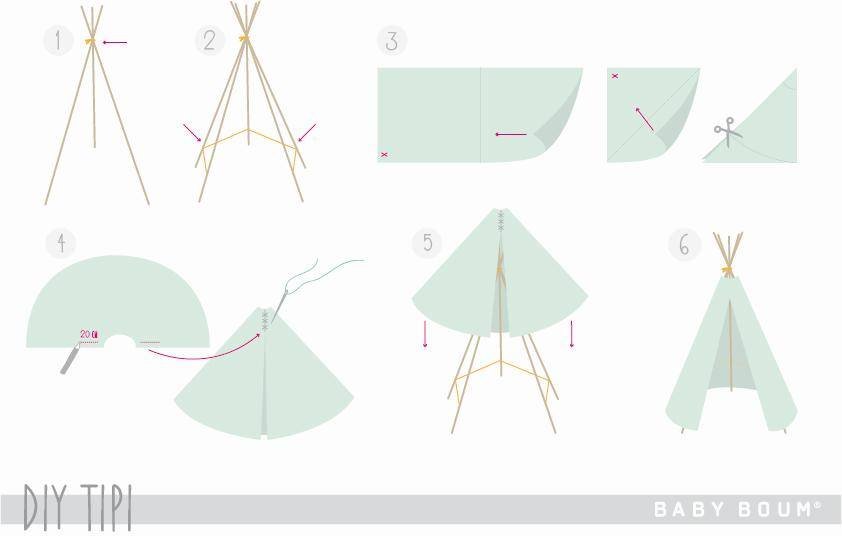 Maak je eigen tipi in een handomdraai