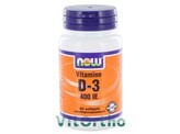 NOW Vitamine D-3 400IE NOW Vitamine D-3 400IE