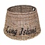 GeWoon Grote ronde rieten hanglampenkap - Long Island