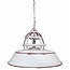 GeWoon Wit rode metalen hanglamp - 36x24 cm