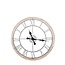 J-Line Wandklok whitewash/grijs - 50x5x50 cm
