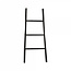 GeWoon Decoratie ladder zwart - 38x110 cm