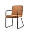By-Boo Eetkamerstoel Charly Cognac - 55x44xH76 cm