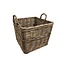 GeWoon Vierkante Rieten Mand - 50x50xH40 cm