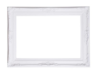 Nice - witte barok lijst met ornament