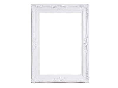 Nice - witte barok lijst met ornament