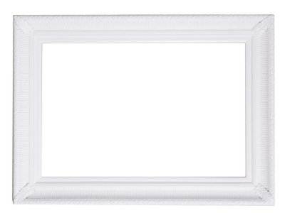 Bari Witte lijst van hout met ornament