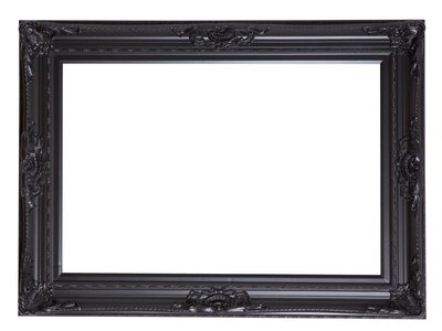 Nice - zwarte barok lijst met ornament