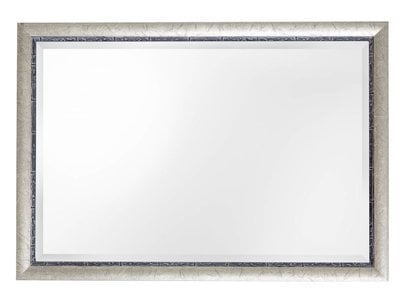 Paola - spiegel - zilver/zwart