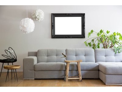 Nice - zwarte barok lijst met ornament