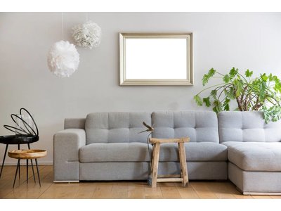 Brescia - sfeervolle zilveren moderne lijst
