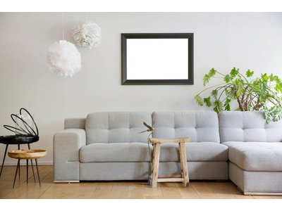 Nantes - Brede Moderne Lijst - Geschilderd Zwart Gekleurd
