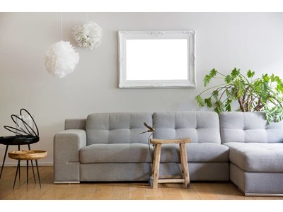 Nice - witte barok lijst met ornament