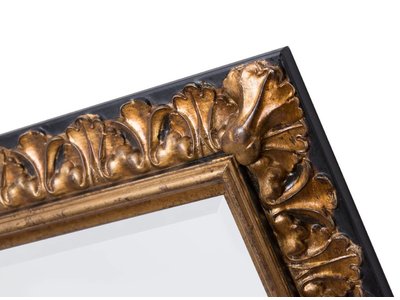 Padua - spiegel met gouden lijst met bruine rand