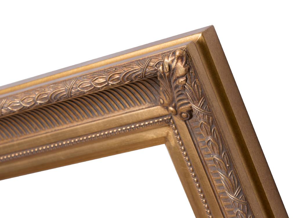 Bari - Gouden lijst van hout met ornament