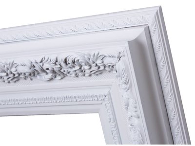 Genova - Luxe Barok Lijst met Windmotief - Wit Gekleurd