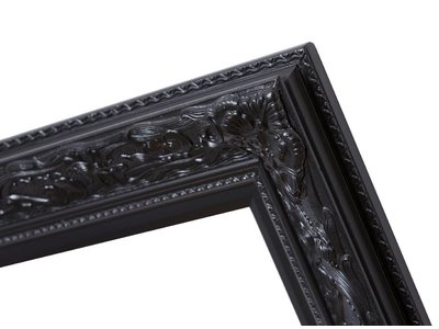 Turin - zwarte barok lijst van hout
