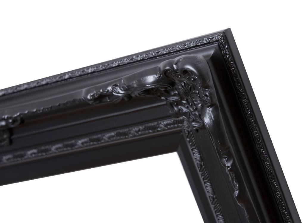 Nice - zwarte barok lijst met ornament