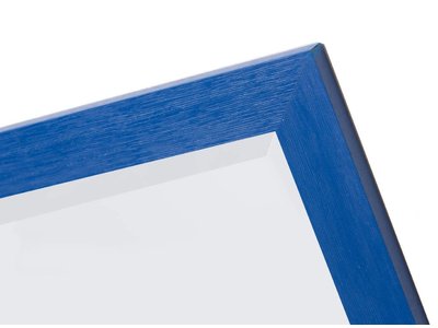Betaalbare Xabia spiegel met blauwe lijst
