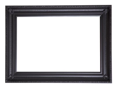 Bari - zwarte lijst van hout met ornament