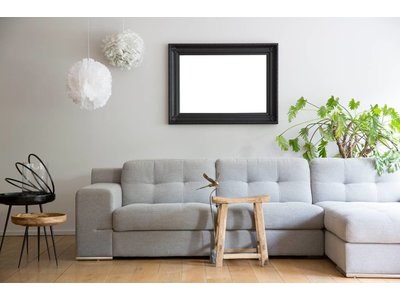 Bari - zwarte lijst van hout met ornament