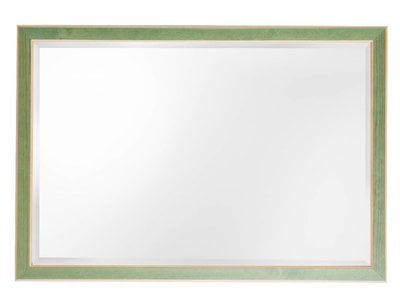 Bremen spiegel met groene lijst van hout