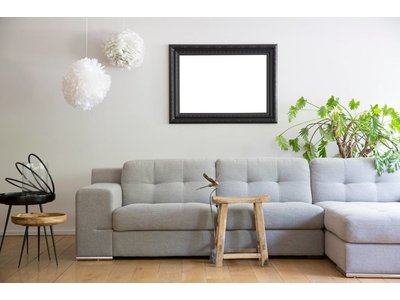 Montpellier - Klassieke Lijst met Wervelend Afwerking - Kleur Zwart