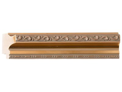 San Salvo - Klassieke Spiegel met Golfpatroon - Goud Gekleurd Frame