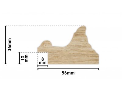 Loano - spiegel - goud/lichtrood