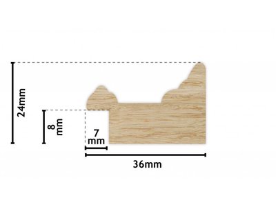 Leeuwarden - spiegel - roodbruin/hout