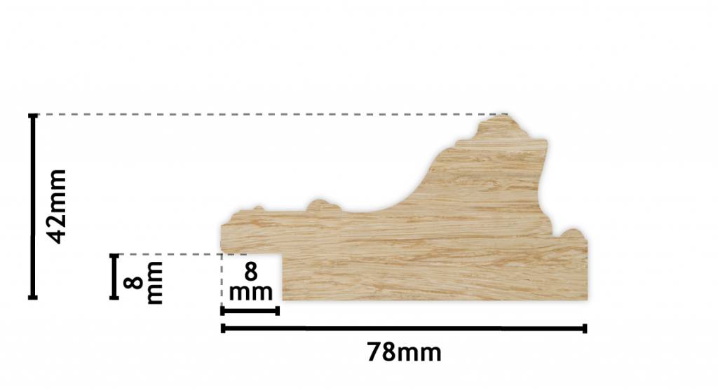 Pizzo - spiegel - goud