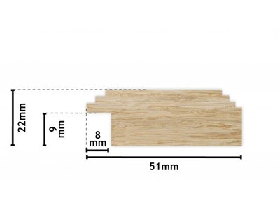 Bremen spiegel met groene lijst van hout